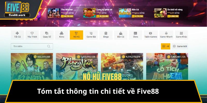Tóm tắt thông tin chi tiết về FIVE88